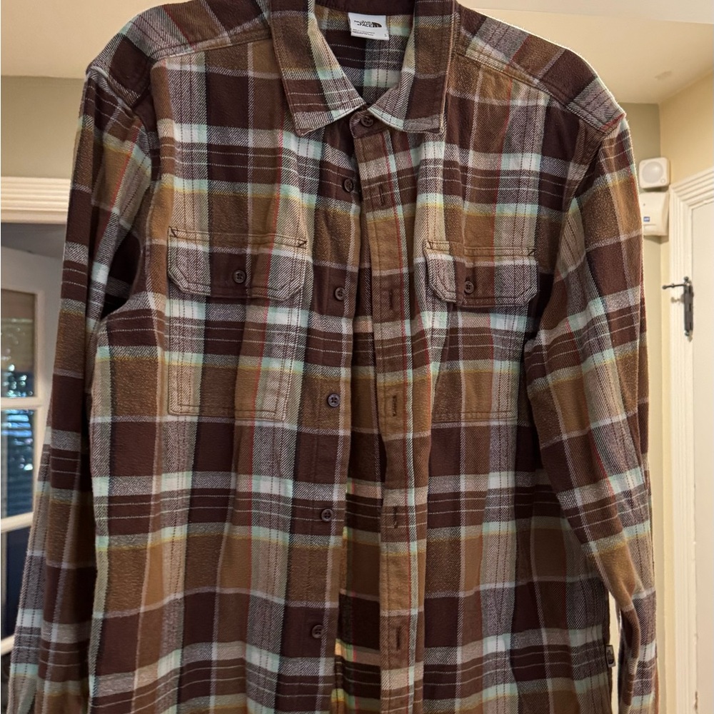 The North Face Men's Multicolor Plaid Button Down Shirt